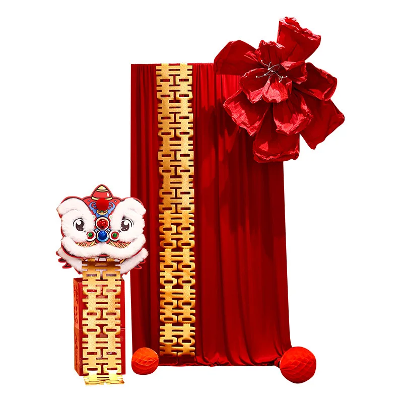 Lion wedding room arrangement set Men's and women's living room Lion head ornament decoration Wedding cloth mantle morning r
Lion wedding room arrangement set Men's and women's living room Lion head ornament decoration Wedding cloth mantle morning r