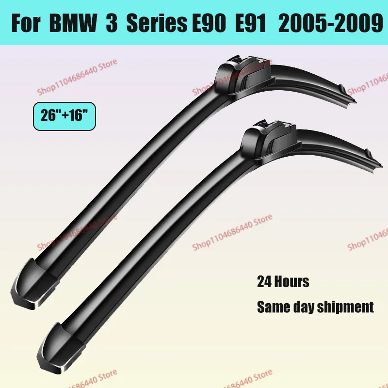Для BMW 3 серии E90 E91 2005-2009 2006 2007 2008 стеклоочиститель передние щетки стеклоочистителя лобовое стекло щетка 24 "+ 19"
Для BMW 3 серии E90 E91 2005-2009 2006 2007 2008 стеклоочиститель передние щетки стеклоочистителя лобовое стекло щетка 24 "+ 19"