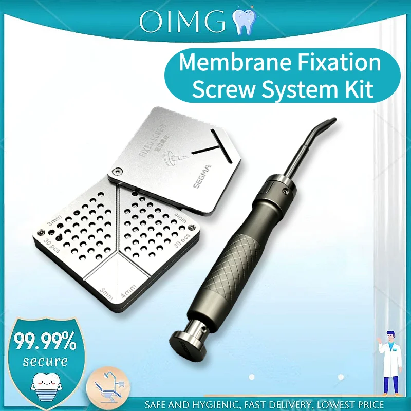 Professional Dental Implant Membrane Tacker Kit, One-Click Automatic Tacker Gun with 60 Premium Titanium Screws
Professional Dental Implant Membrane Tacker Kit, One-Click Automatic Tacker Gun with 60 Premium Titanium Screws