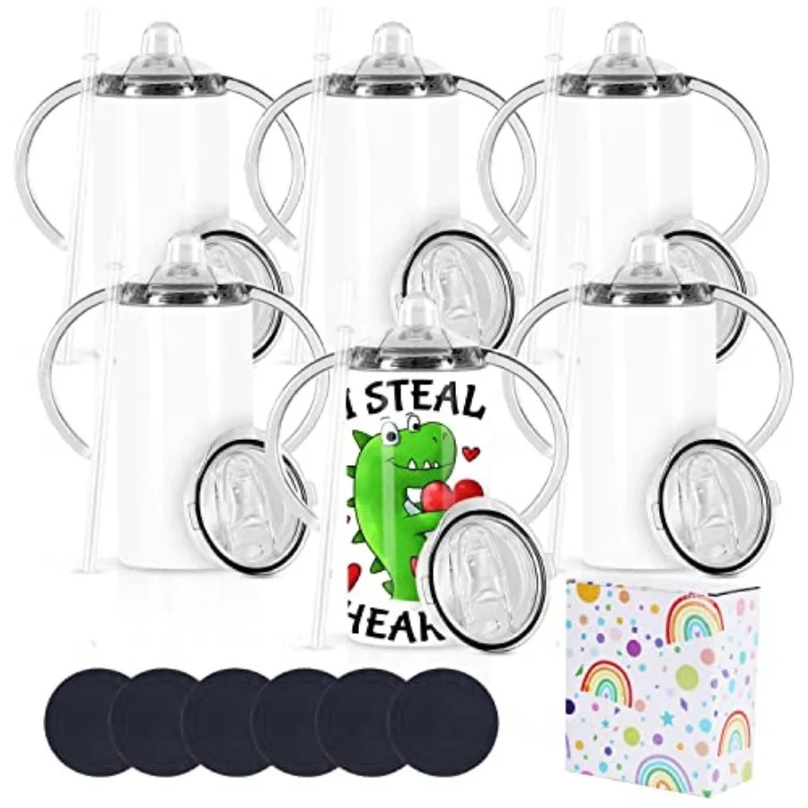 12 Oz Sublimation Sippy Cup 6 Pack, Sublimation Sippy Tumblers, Stainless Steel Todder Water Bottle
12 Oz Sublimation Sippy Cup 6 Pack, Sublimation Sippy Tumblers, Stainless Steel Todder Water Bottle
