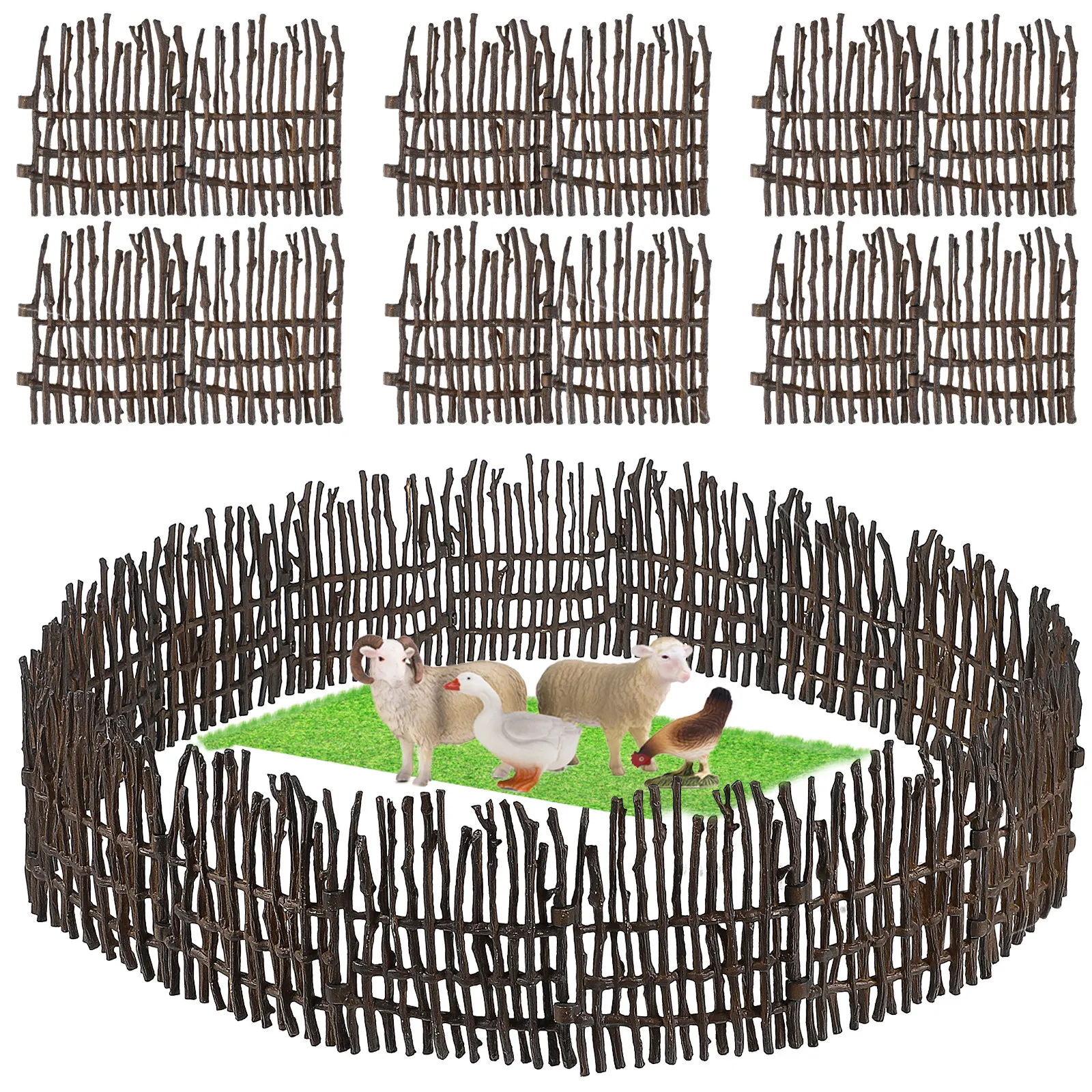 40Pcs Fence Set Realistic Detail Connectable Panels for Farm Play Scene Barn Stable Accessories Children's Imaginative Play
40Pcs Fence Set Realistic Detail Connectable Panels for Farm Play Scene Barn Stable Accessories Children's Imaginative Play
