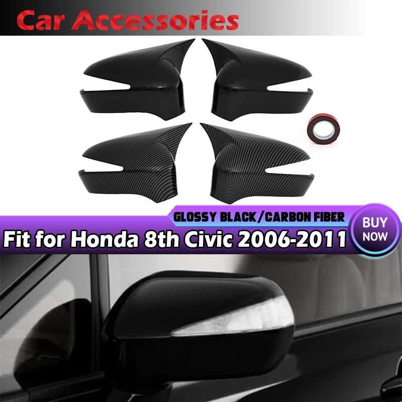 1 Pair Rearview Mirror Cover For Honda Civic 8th 2006-2011 Black/Carbon Pattern Side Wing Mirror Cap Case Trim Car Accessories
1 Pair Rearview Mirror Cover For Honda Civic 8th 2006-2011 Black/Carbon Pattern Side Wing Mirror Cap Case Trim Car Accessories