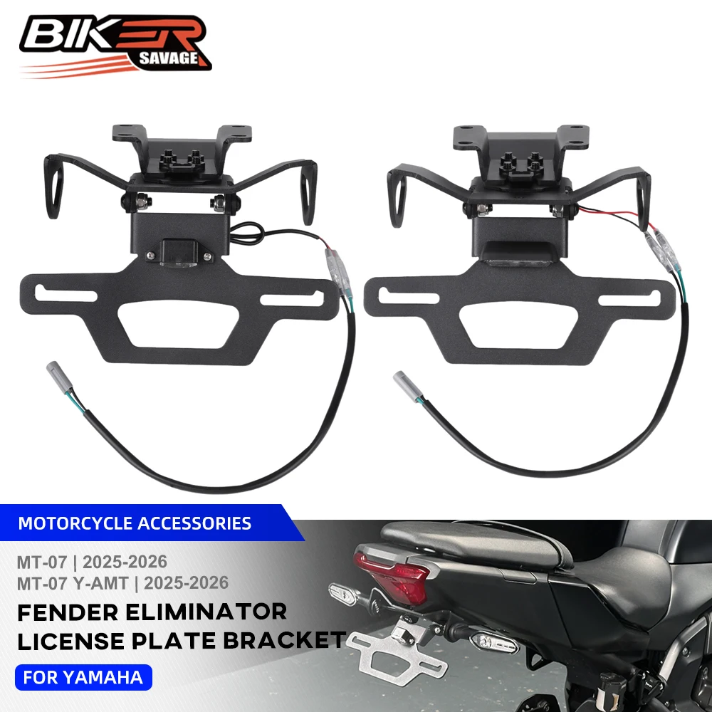 MT07 Y-AMT License Plate Holder For Yamaha MT07 MT-07 2025-2026 Motorcycle Accessories Tail Bracket LED Light Fender Eliminator
MT07 Y-AMT License Plate Holder For Yamaha MT07 MT-07 2025-2026 Motorcycle Accessories Tail Bracket LED Light Fender Eliminator