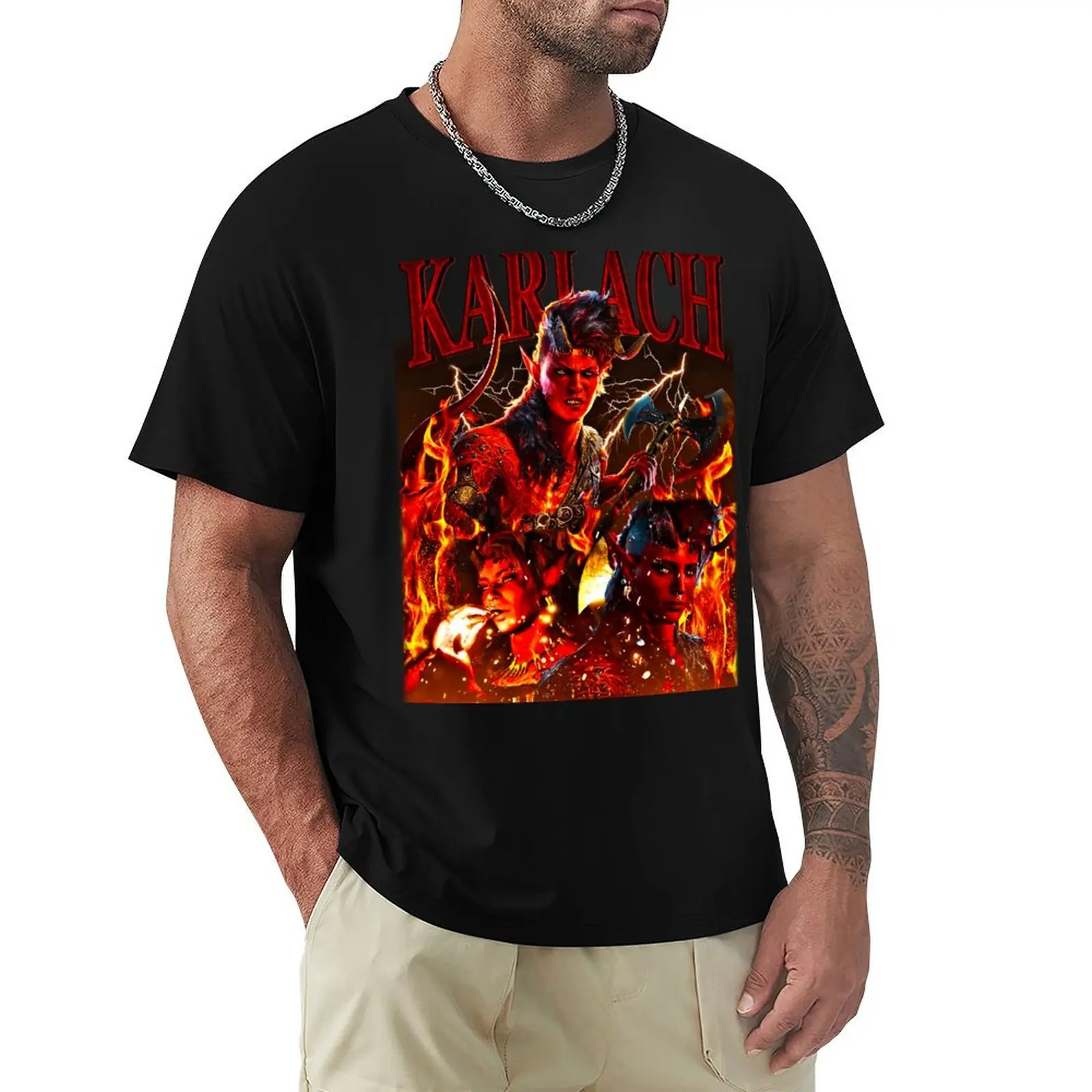 Karlach Barbarian T-Shirt Big and Tall Gym T-Shirt
Karlach Barbarian T-Shirt Big and Tall Gym T-Shirt