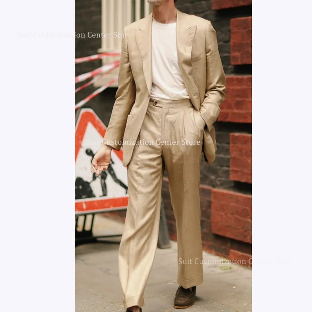High Street Style Men's Suits Loose 2 Piece Single Breasted Peak Lapel Fashion Simple Daily Casual Male Clothing Jacket Pants
High Street Style Men's Suits Loose 2 Piece Single Breasted Peak Lapel Fashion Simple Daily Casual Male Clothing Jacket Pants
