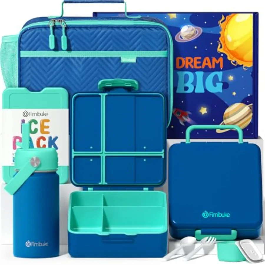 Bento Lunch Box with 4 Compartments Insulated lunch Bag Stainless Steel Insulated Water Bottle Ice Pack and Utensils Set Birthd
Bento Lunch Box with 4 Compartments Insulated lunch Bag Stainless Steel Insulated Water Bottle Ice Pack and Utensils Set Birthd