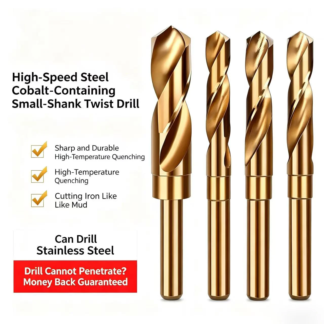 Small shank twist drill bit Straight shank twist drill High hardness bench drill bit Cobalt high speed steel punching
Small shank twist drill bit Straight shank twist drill High hardness bench drill bit Cobalt high speed steel punching