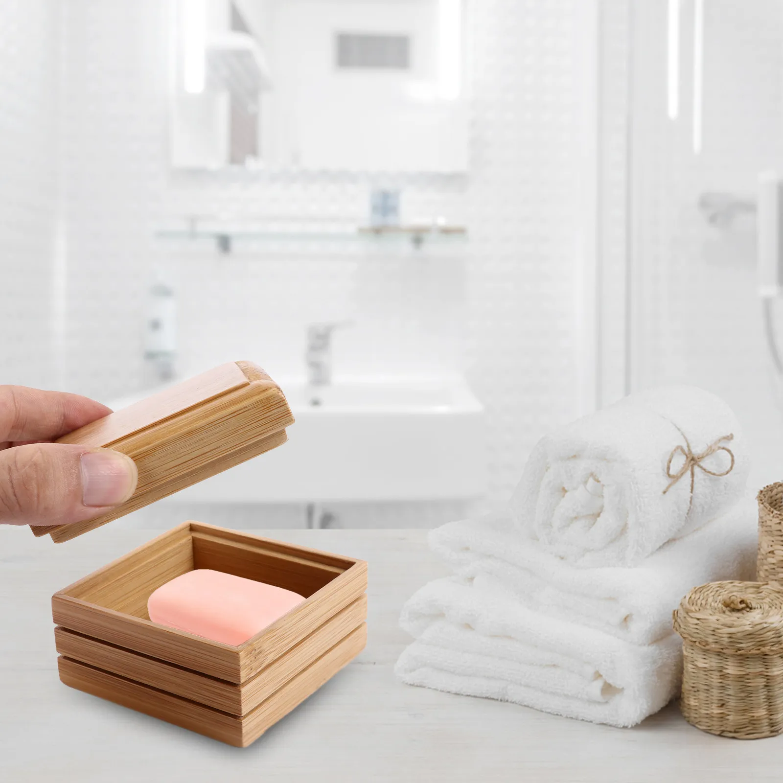 Wooden Box Bamboo Soap Dish Holder With Drainage Bar Soap Storage Container For Bathroom Kitchen Shower Bathtub
Wooden Box Bamboo Soap Dish Holder With Drainage Bar Soap Storage Container For Bathroom Kitchen Shower Bathtub
