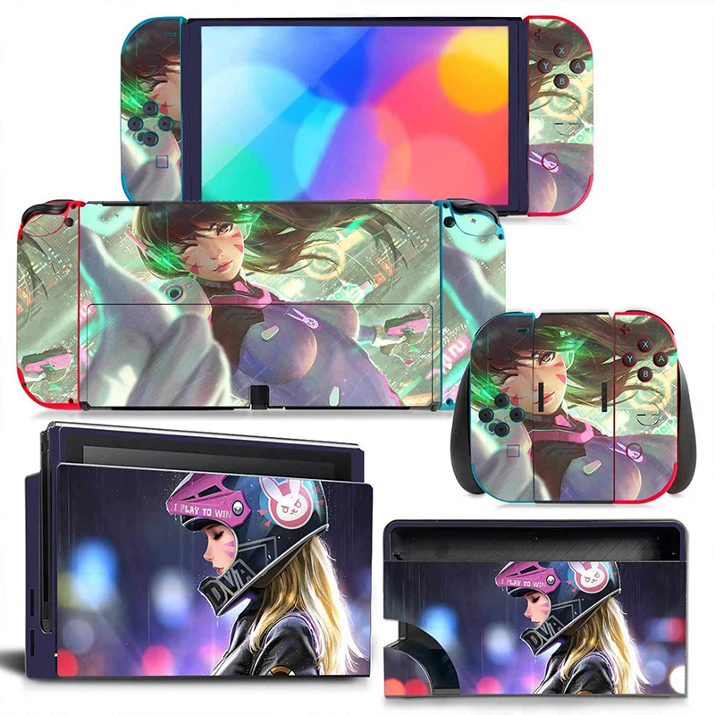 For Nintendo Switch OLED Case Accessories Sticker Cartoon Anime Sticker Full Set Protective Case For Switch OLED Console Games
For Nintendo Switch OLED Case Accessories Sticker Cartoon Anime Sticker Full Set Protective Case For Switch OLED Console Games