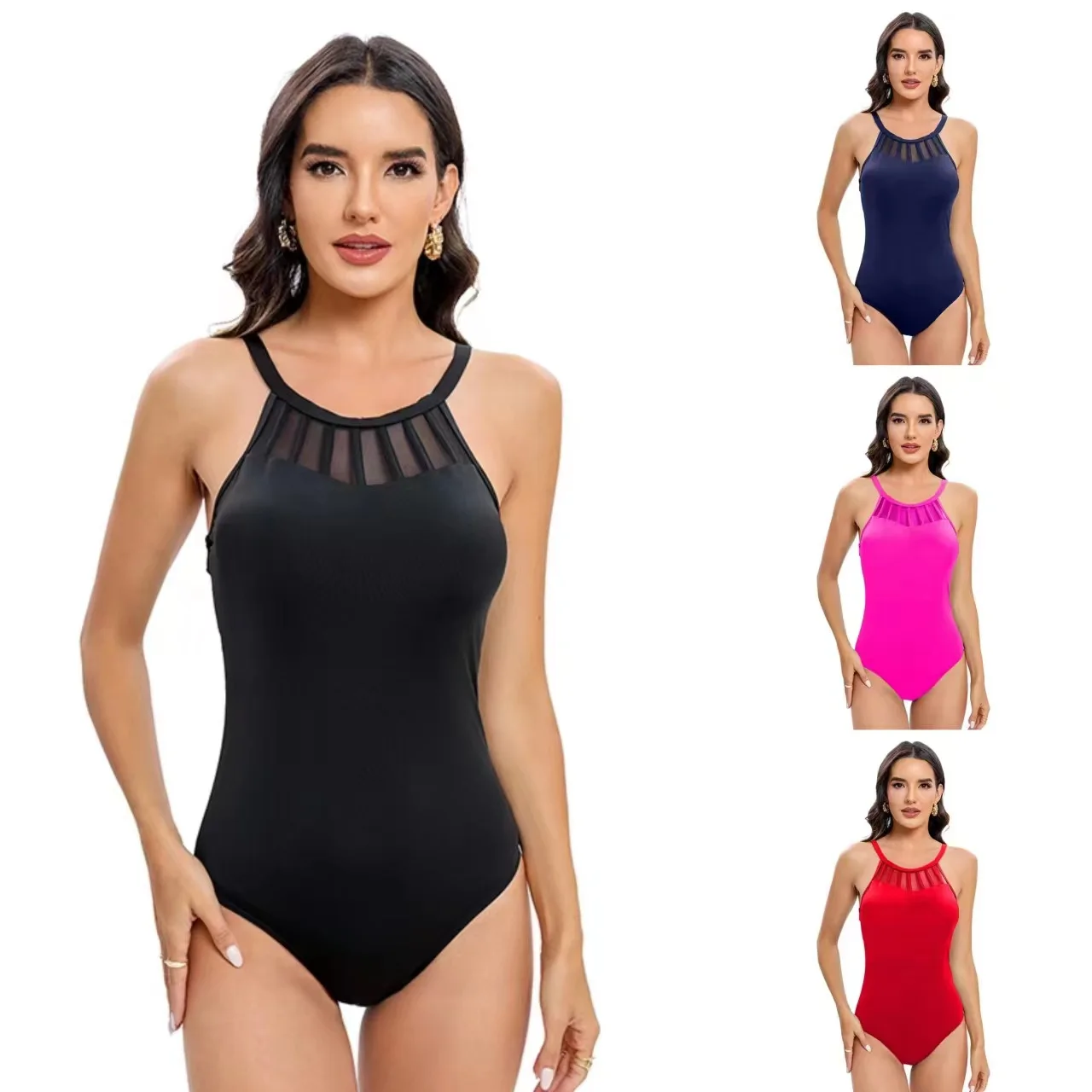 2025 New Sexy Mesh Plus Size Swimwear Women One Piece Swimsuit Female Patchwork Bathing Suit Beachwear Swimming Suit Bathers
2025 New Sexy Mesh Plus Size Swimwear Women One Piece Swimsuit Female Patchwork Bathing Suit Beachwear Swimming Suit Bathers