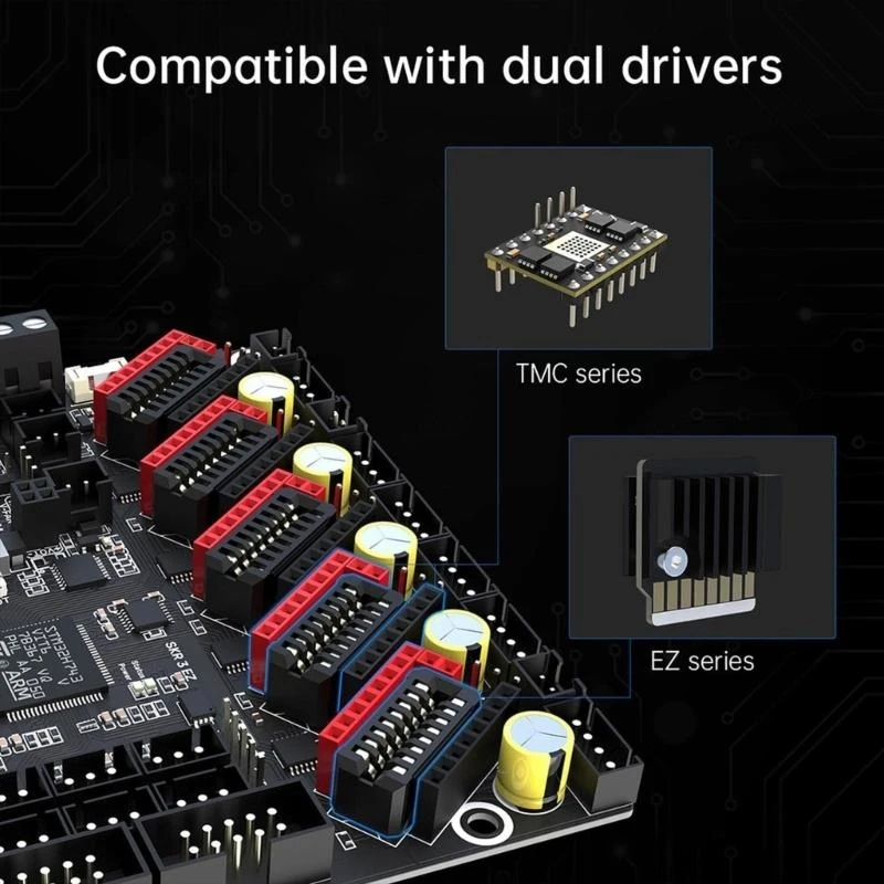 Y1UB SKR 3 Mainboard for 3D Printer 48V High Speed Pressure Support Marlin Klipper Firmware Compatible EZ2209 TMC5160
Y1UB SKR 3 Mainboard for 3D Printer 48V High Speed Pressure Support Marlin Klipper Firmware Compatible EZ2209 TMC5160