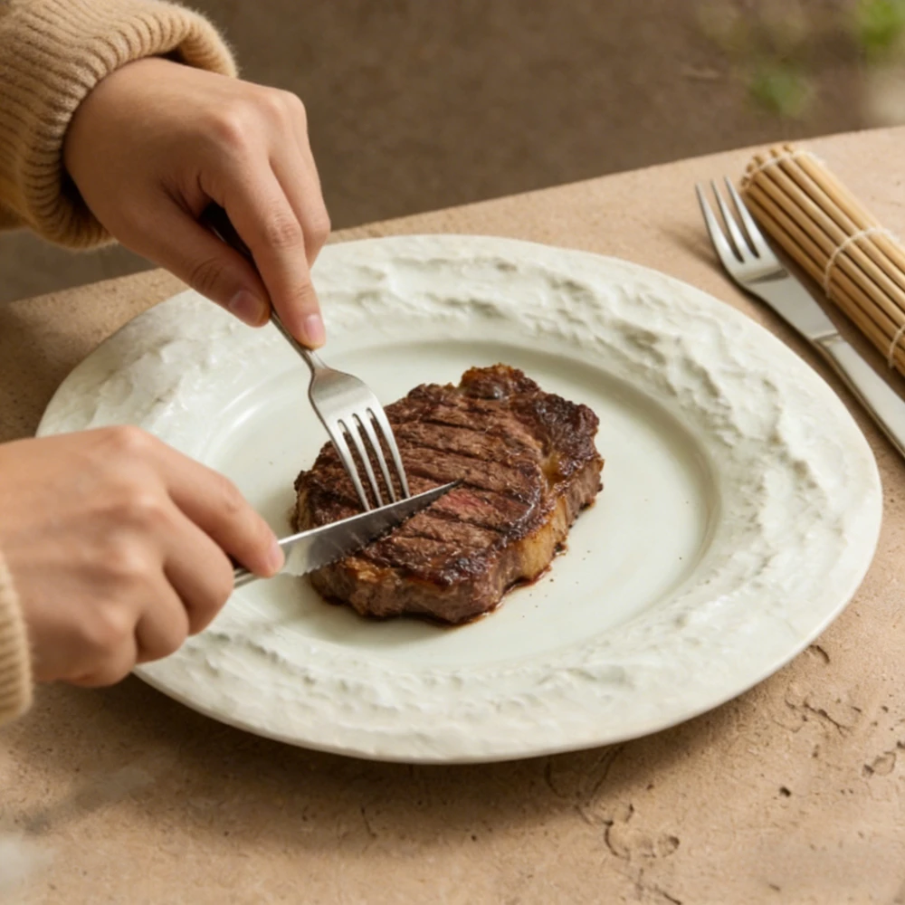 Ceramic Pottery-shaped Shallow Plates for Western Cuisine,creative Hotel Tableware for Commercial,household Steak Dinner Plates
Ceramic Pottery-shaped Shallow Plates for Western Cuisine,creative Hotel Tableware for Commercial,household Steak Dinner Plates