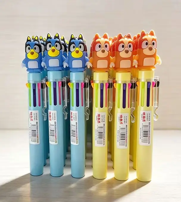 Hot New Cute Cartoon Animation Blueys Color Ballpoint Pen Smooth Multi Color Writing Pen Learning Stationery Student Gifts
Hot New Cute Cartoon Animation Blueys Color Ballpoint Pen Smooth Multi Color Writing Pen Learning Stationery Student Gifts