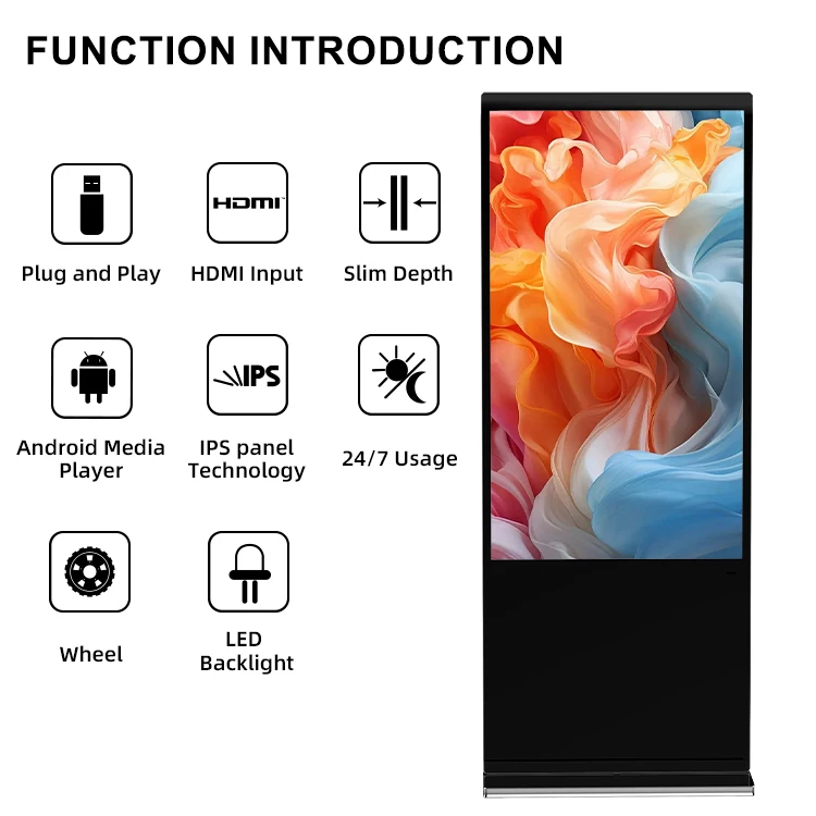 Ultra Slim Double Sided Advertising Screen, 4K Resolution, Open Cell Design, 24H Running LCD Display For Public Area
Ultra Slim Double Sided Advertising Screen, 4K Resolution, Open Cell Design, 24H Running LCD Display For Public Area