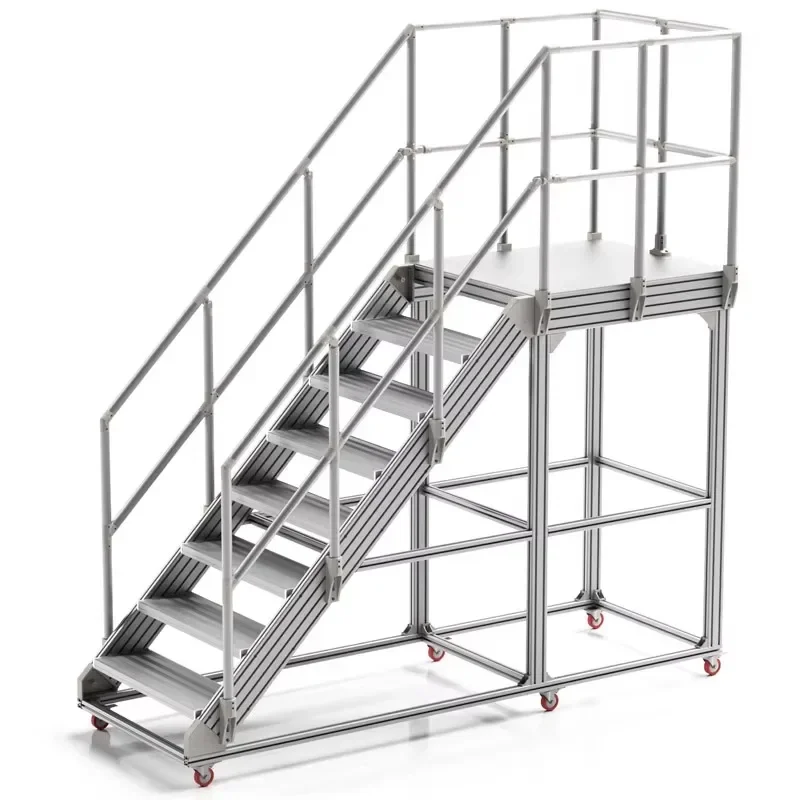 Modular Construction Building Aluminum Assembly Handrail Work Platform Stairs
Modular Construction Building Aluminum Assembly Handrail Work Platform Stairs