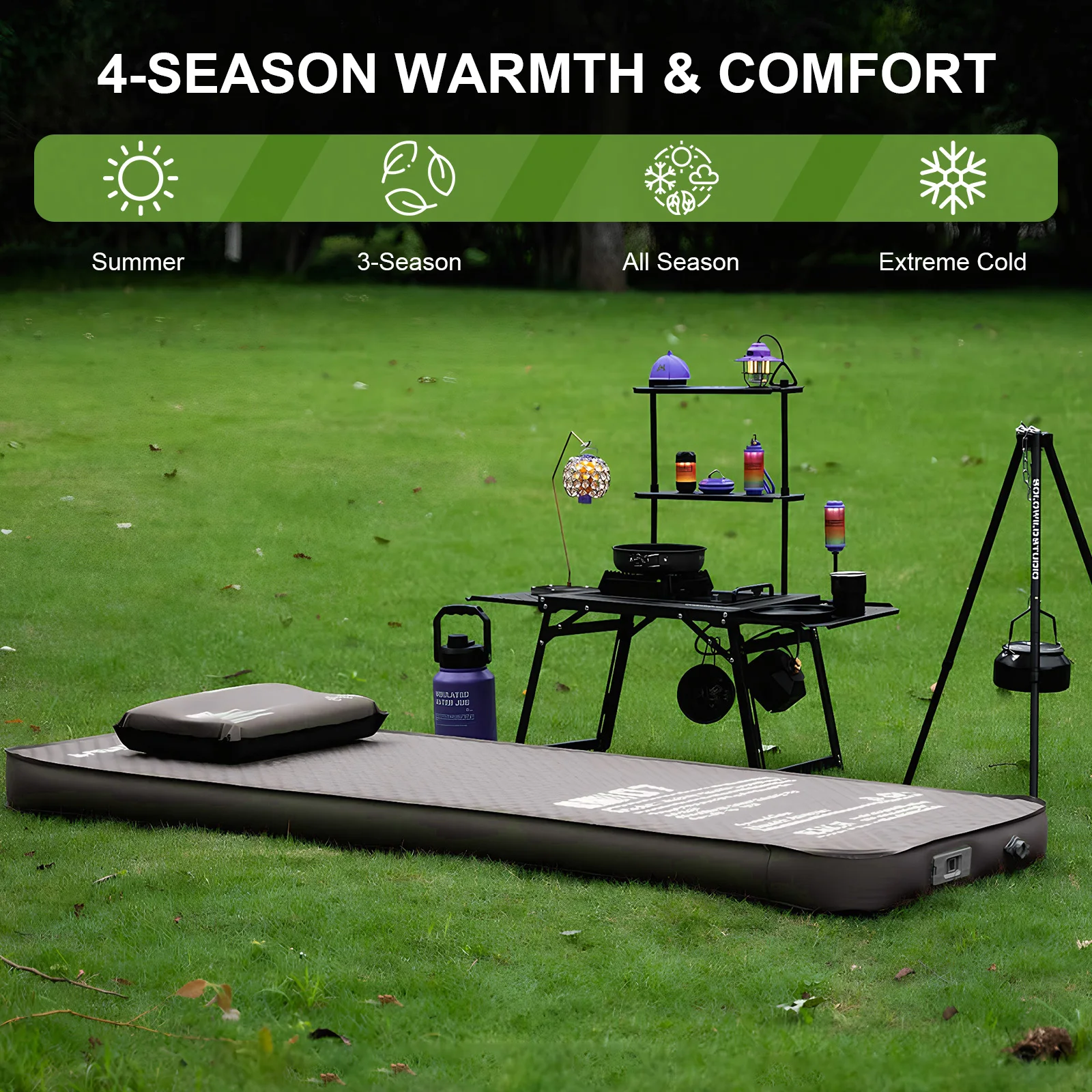 Single Inflatable Sleeping Mat with Built-in Pump Automatic Inflatable Mat Compact Camping Air Mattress for Backpacking Car Tent
Single Inflatable Sleeping Mat with Built-in Pump Automatic Inflatable Mat Compact Camping Air Mattress for Backpacking Car Tent