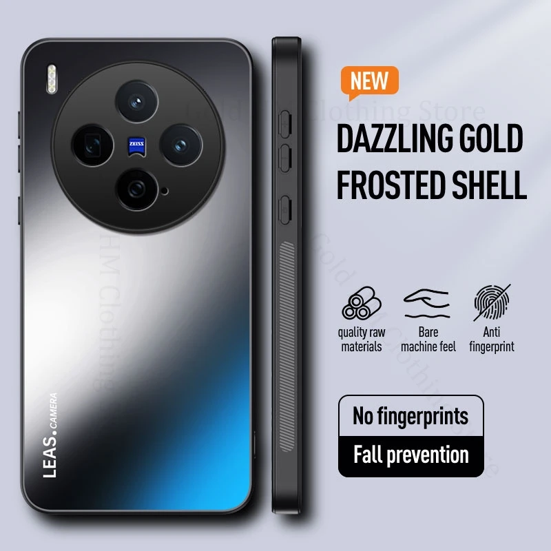 Shockproof Dazzling Gold Frosted Case For vivo X300 X200 FE X200 Ultra Lens Protection Soft Border Cover For VIVO X200S X100 Pro 
Shockproof Dazzling Gold Frosted Case For vivo X300 X200 FE X200 Ultra Lens Protection Soft Border Cover For VIVO X200S X100 Pro