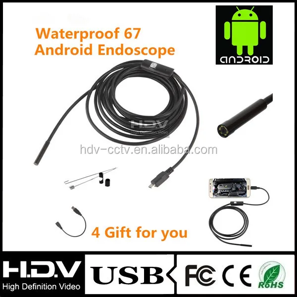 IP67 waterproof USB Endoscope Camera Android HDV-OTG030MPR055
IP67 waterproof USB Endoscope Camera Android HDV-OTG030MPR055