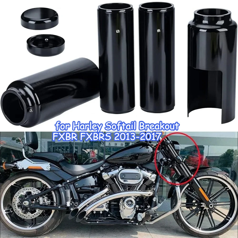 Motorcycle Front Upper Fork Tube Cap Cover Lower Gaiters Boots Shock Damping Guard for Harley Softail Breakout FXBR FXBRS 13-17
Motorcycle Front Upper Fork Tube Cap Cover Lower Gaiters Boots Shock Damping Guard for Harley Softail Breakout FXBR FXBRS 13-17