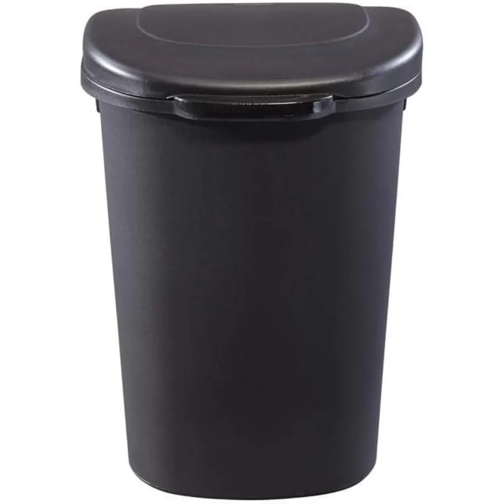 Commercial Products Touch Top Trash Can/Wastebasket with Lid, 13-Gallon, Small Black Garbage Bin for Home/Kitchen/Bathroom/Bedr
Commercial Products Touch Top Trash Can/Wastebasket with Lid, 13-Gallon, Small Black Garbage Bin for Home/Kitchen/Bathroom/Bedr