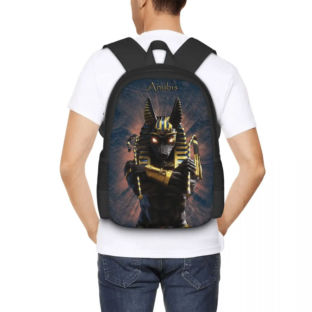 Ancient Egypt God Anubis Egyptian Pharaoh Student Backpack School Bag Hiking Travel Daypack for Men Women Bookbag Shoulder Bags
Ancient Egypt God Anubis Egyptian Pharaoh Student Backpack School Bag Hiking Travel Daypack for Men Women Bookbag Shoulder Bags