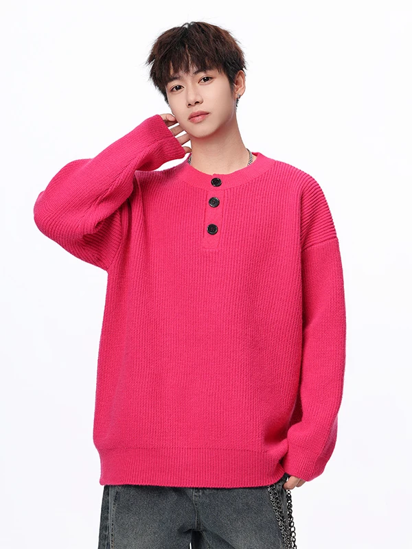 Loose Fit Men's Knitted Sweater Button round Ne Autumn Winter Faion Casual Japanese Sle Outerwear Polyester Fiber Long ...
Loose Fit Men's Knitted Sweater Button round Ne Autumn Winter Faion Casual Japanese Sle Outerwear Polyester Fiber Long ...