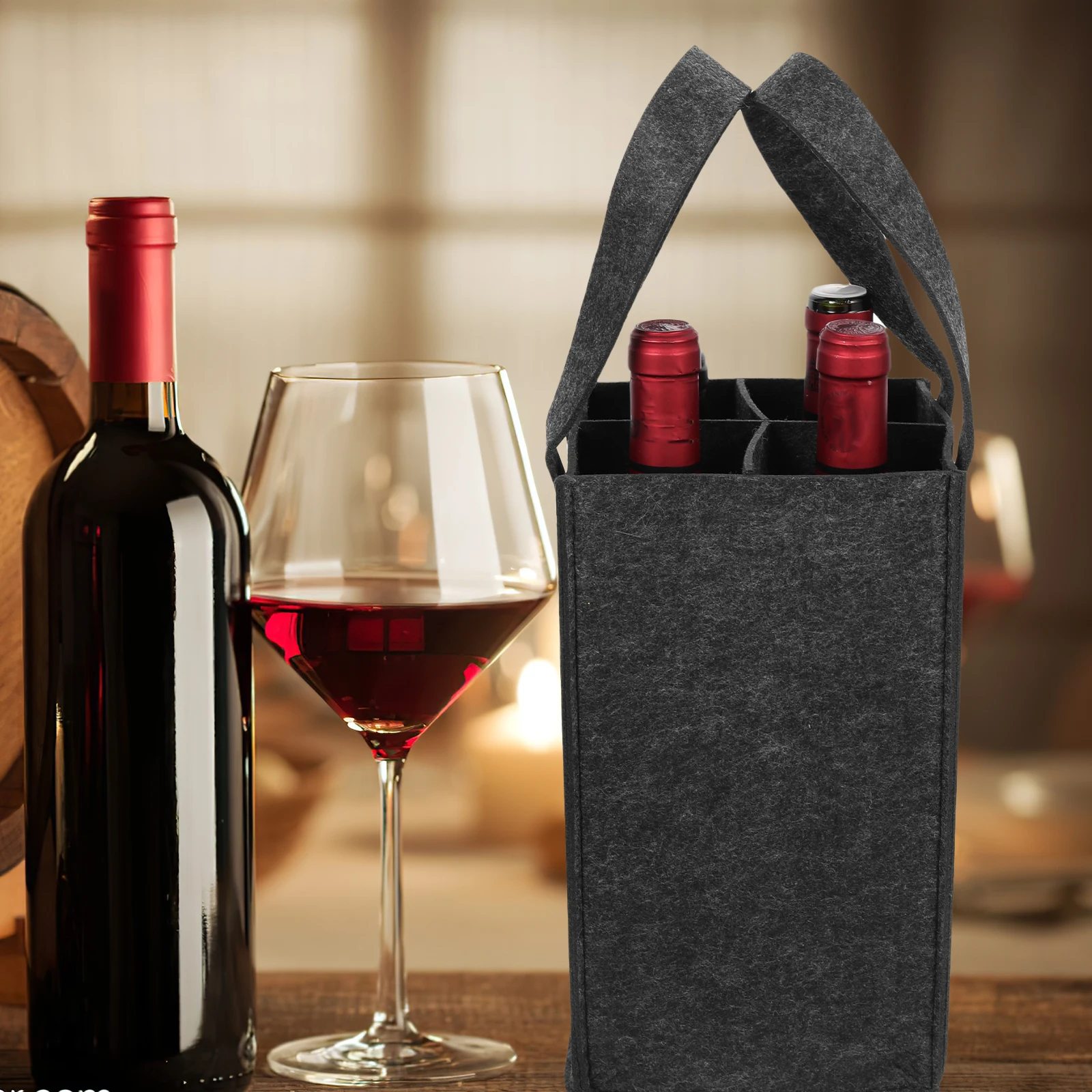 2pcs 6 Bottle Wine Bag Felt Beer Spacious Carry Dark Grey Practical Storage Reusable Gift Holiday Bar Tool Kitchen
2pcs 6 Bottle Wine Bag Felt Beer Spacious Carry Dark Grey Practical Storage Reusable Gift Holiday Bar Tool Kitchen