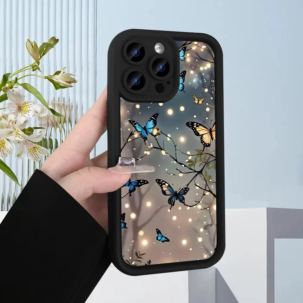 Butterfly and branch pattern phone case for iPhone 16 15 14 13 12 11 Pro/ Max/Plus shock-proof rear cover anti-fingerprint
Butterfly and branch pattern phone case for iPhone 16 15 14 13 12 11 Pro/ Max/Plus shock-proof rear cover anti-fingerprint