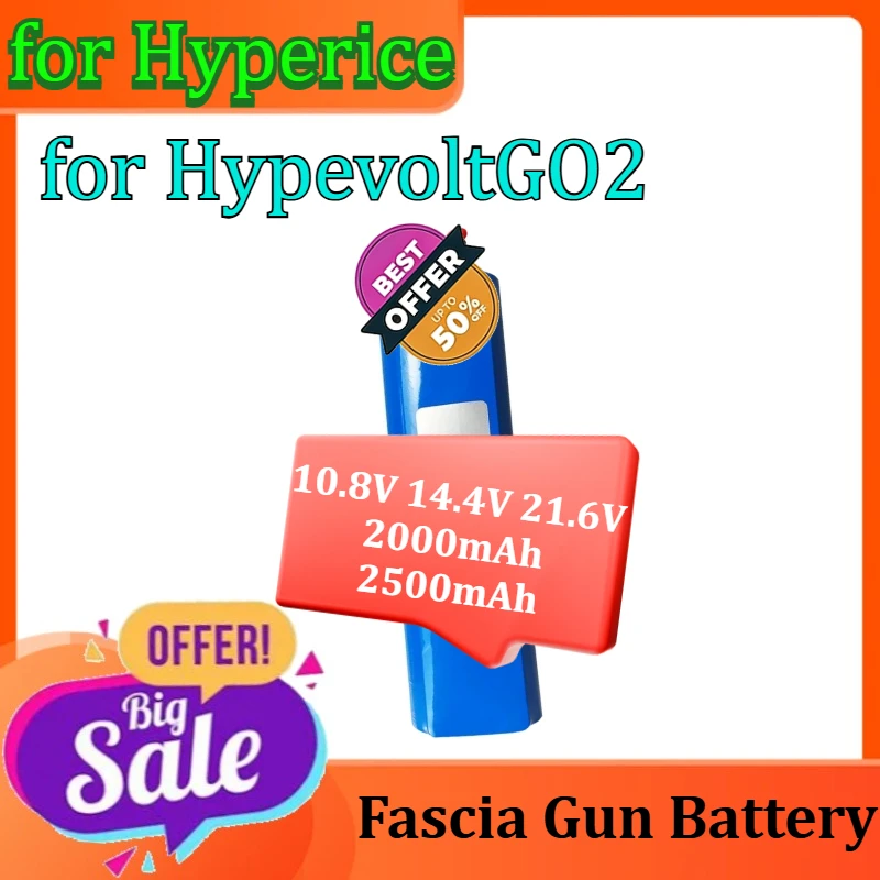Fascia Gun Battery for Hyperice HypevoltGO2 Rechargeable Battery 10.8V 14.4V 21.6V 2000mAh 2500mAh
Fascia Gun Battery for Hyperice HypevoltGO2 Rechargeable Battery 10.8V 14.4V 21.6V 2000mAh 2500mAh