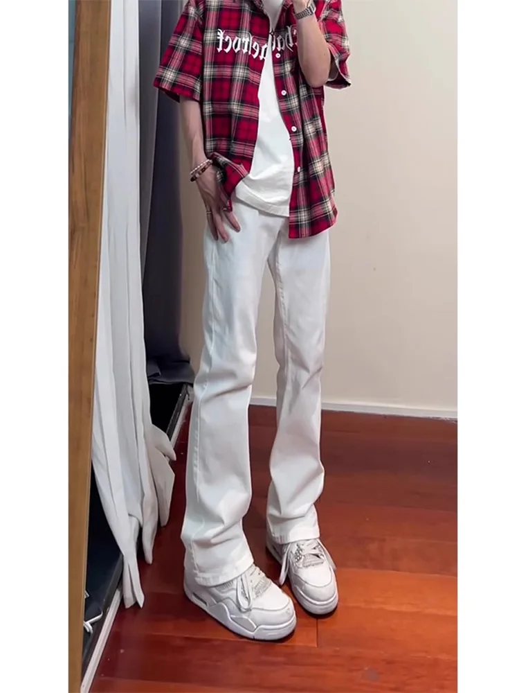 Cleanfit High Waist Straight Leg Micro Flared Jeans Men's Faionable American Vibe White Denim Jeans Youthful Wear Resistant
Cleanfit High Waist Straight Leg Micro Flared Jeans Men's Faionable American Vibe White Denim Jeans Youthful Wear Resistant
