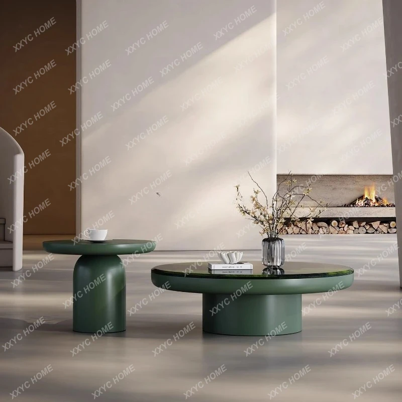 L small apartment minimalist marble coffee table living room household round avocado green tea table
L small apartment minimalist marble coffee table living room household round avocado green tea table