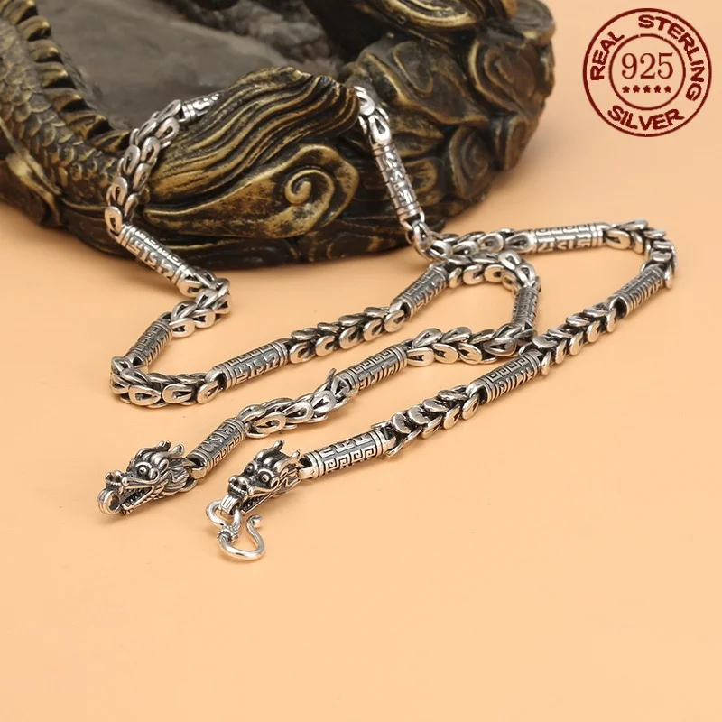 Event Price 925 Overlord Dragon Head Necklace for Men and Women Retro style Fashion 6mm personality trend Fashion jewelry gift
Event Price 925 Overlord Dragon Head Necklace for Men and Women Retro style Fashion 6mm personality trend Fashion jewelry gift