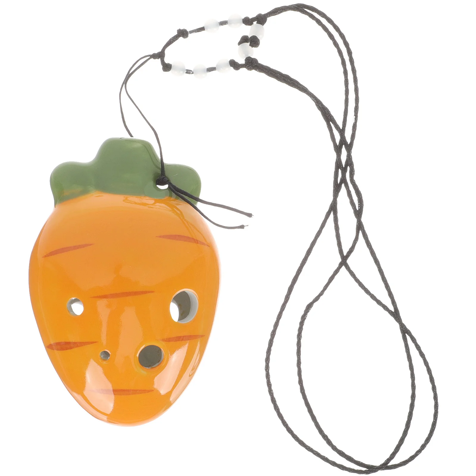 Ceramic 6 Holes Ocarina Carrot Shaped Portable Beginner Practice Wind Instrument Small Musical Instrument for Children
Ceramic 6 Holes Ocarina Carrot Shaped Portable Beginner Practice Wind Instrument Small Musical Instrument for Children