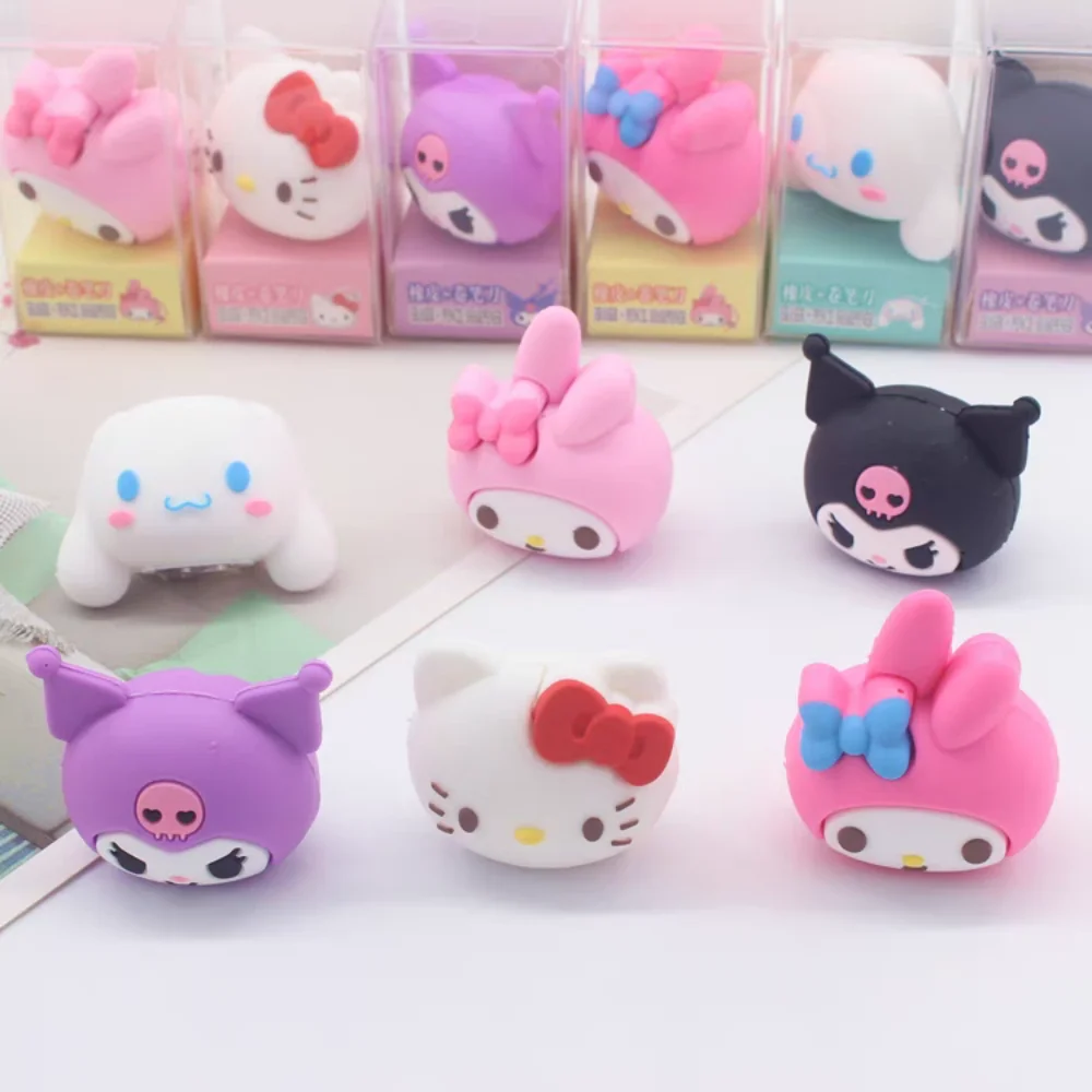 6Pcs Kawaii Sanrio Hello Kitty Eraser Sharpener Cartoon Cinnamoroll Melody Student Multifunctional Fun Stationery Supplies Gifts
6Pcs Kawaii Sanrio Hello Kitty Eraser Sharpener Cartoon Cinnamoroll Melody Student Multifunctional Fun Stationery Supplies Gifts
