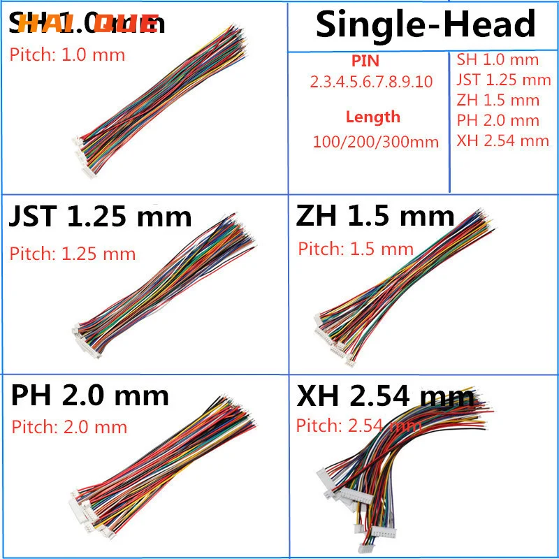 HQ10 Uds 1,0 1,25 1,5 2,0 2,54 SH/JST/ZH/PH/XH 1,0 мм 1,25 мм 1,5 мм 2,0 мм 2,54 мм 2PIN/3/4/5/6/7/10P соединительный кабель hembra con
HQ10 Uds 1,0 1,25 1,5 2,0 2,54 SH/JST/ZH/PH/XH 1,0 мм 1,25 мм 1,5 мм 2,0 мм 2,54 мм 2PIN/3/4/5/6/7/10P соединительный кабель hembra con