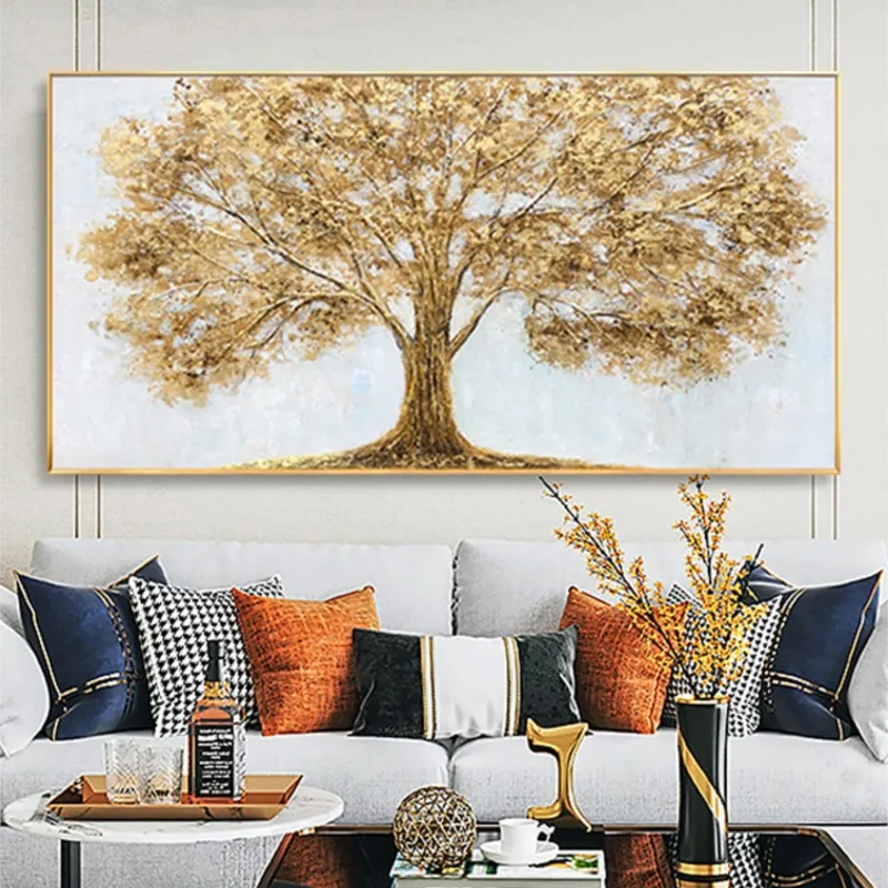 Pure Hand Drawing Oil Painting Golden Pachira Macrocarpa Large Horizontal Version Background Wall Mural Hanging and Decorative
Pure Hand Drawing Oil Painting Golden Pachira Macrocarpa Large Horizontal Version Background Wall Mural Hanging and Decorative