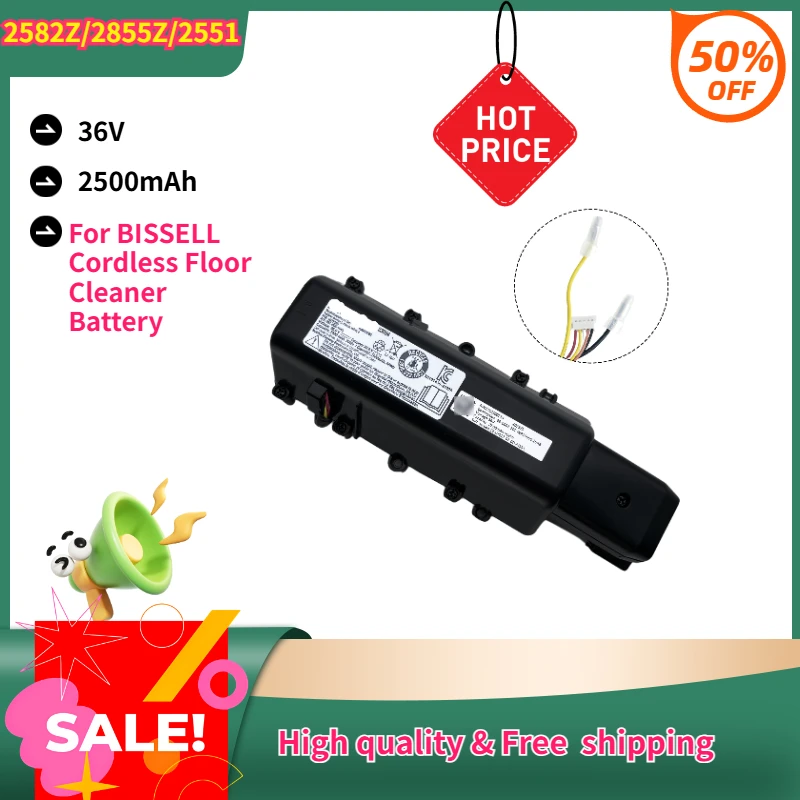 For BISSELL Cordless Floor Cleaner Battery 2582Z/2855Z/2551 Compatible 36V 2500mAh
For BISSELL Cordless Floor Cleaner Battery 2582Z/2855Z/2551 Compatible 36V 2500mAh