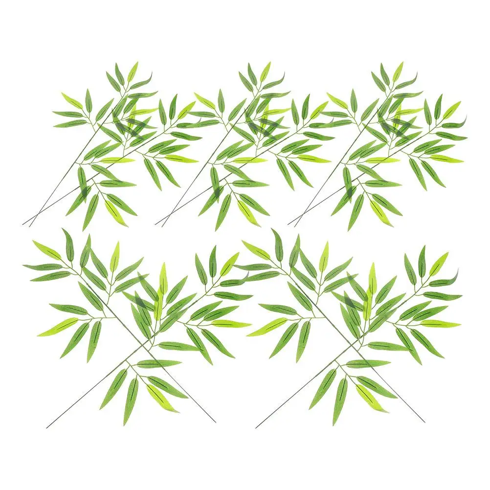 20 Pcs Artificial Bamboo Leaf Decoration Realistic Leaves for Home Party Pipe Cover Stalks Green Plants Ornament Kitchen Bar
20 Pcs Artificial Bamboo Leaf Decoration Realistic Leaves for Home Party Pipe Cover Stalks Green Plants Ornament Kitchen Bar