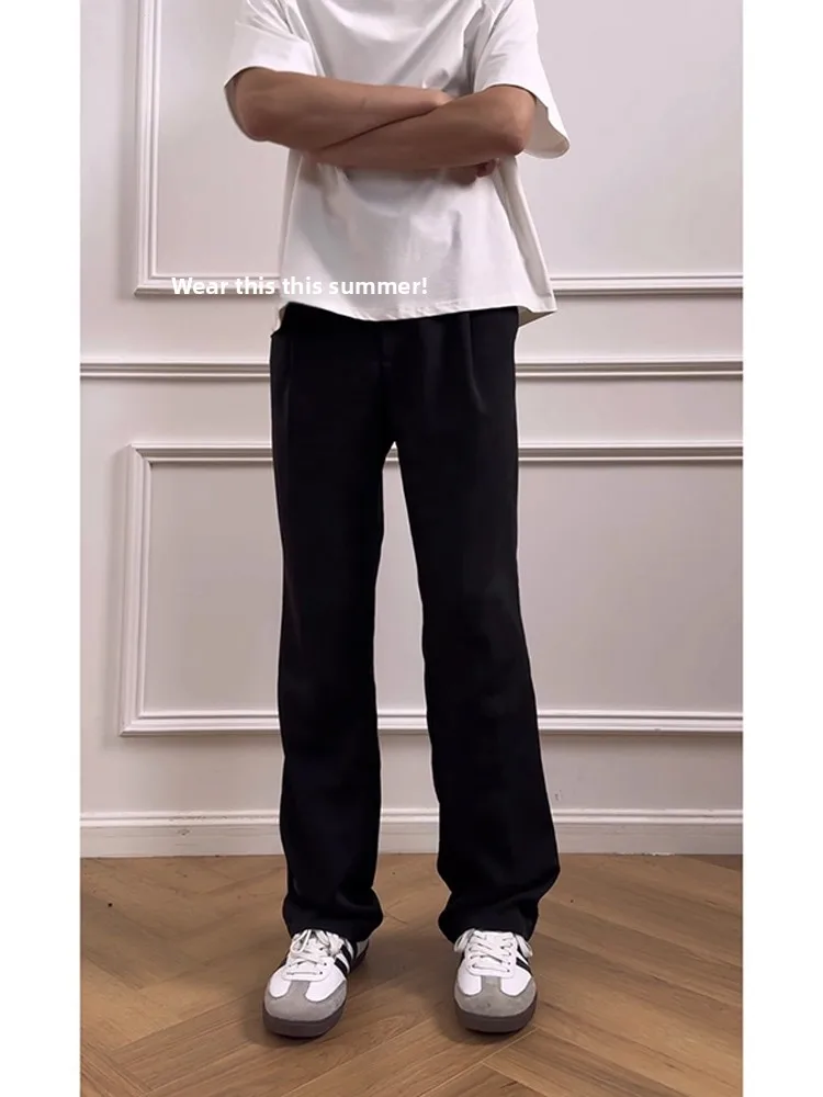 Bla Bell Bot Men's Suit Pants CleanFit Knife Slimming Trousers Cool Drapey Long Western Sle Casual Autumn Wear
Bla Bell Bot Men's Suit Pants CleanFit Knife Slimming Trousers Cool Drapey Long Western Sle Casual Autumn Wear
