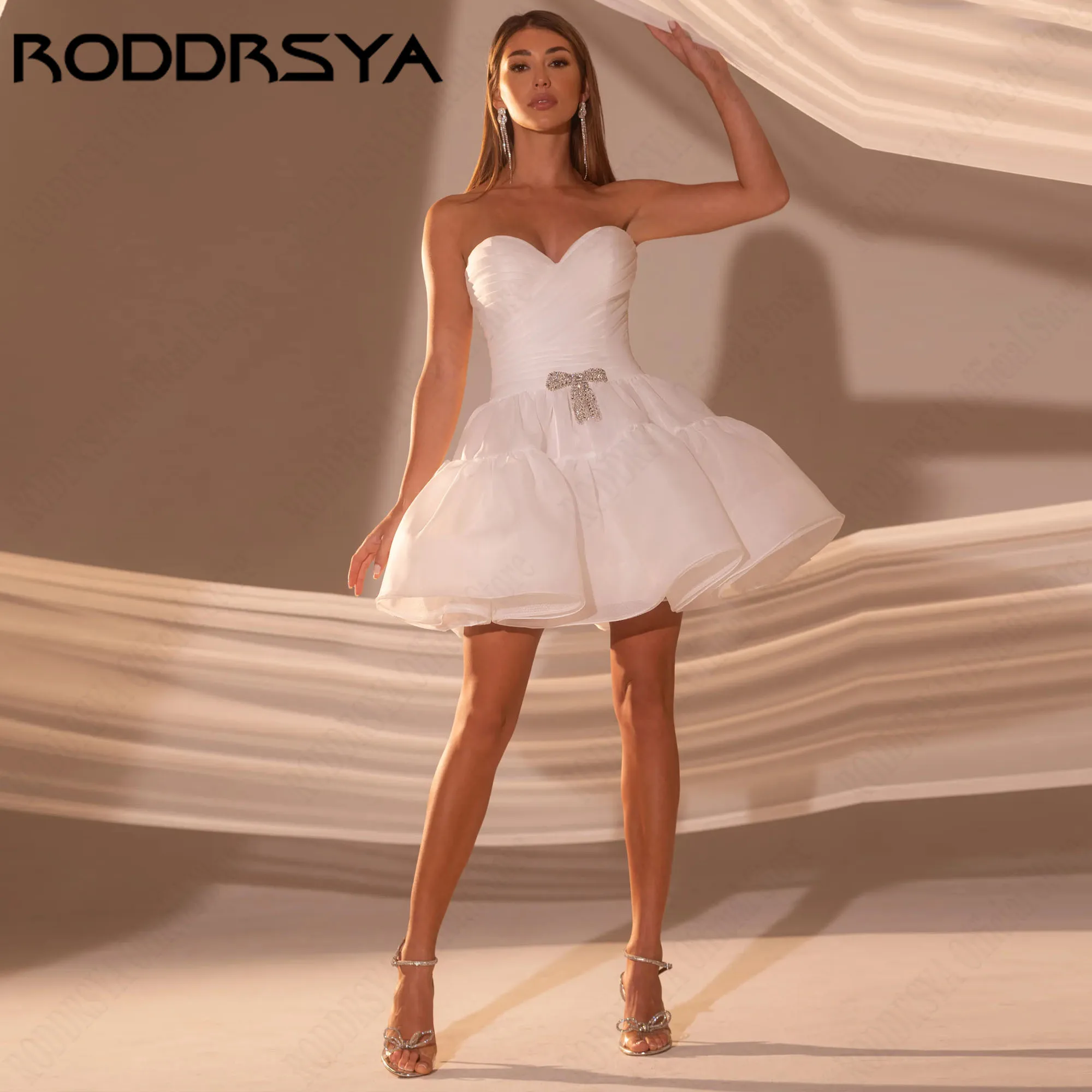 RODDRSYA Organza Mini Simple Bridal Party Dress Sweetheart A-line Puffy Skirt Wedding Gowns Beaded Elegant vestidos Customized
RODDRSYA Organza Mini Simple Bridal Party Dress Sweetheart A-line Puffy Skirt Wedding Gowns Beaded Elegant vestidos Customized