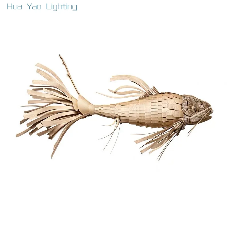 2025 Customized Southeast Asian Japanese Fish-Shaped Woodcraft Ceiling Lamp Creative Personalized Decoration Hotel Lobby
2025 Customized Southeast Asian Japanese Fish-Shaped Woodcraft Ceiling Lamp Creative Personalized Decoration Hotel Lobby
