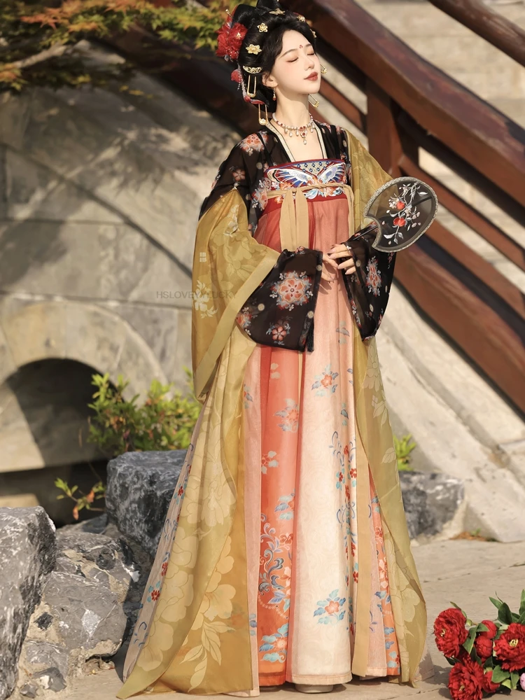 Chinese Style Traditional Hanfu Dress Set Song Dynasty Long Dress Folk Dance Costume Fairy Cosplay Ancient Princess Stage Outfit
Chinese Style Traditional Hanfu Dress Set Song Dynasty Long Dress Folk Dance Costume Fairy Cosplay Ancient Princess Stage Outfit
