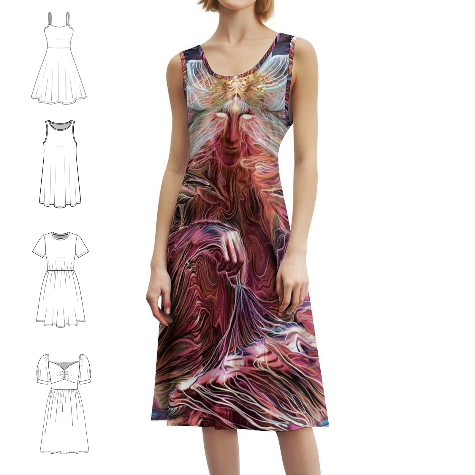 "Lotus Guidance" Повседневное платье в корейском стиле для женщин Простые повседневные офисные женские платья Visionaryart Visionary Spiritual
"Lotus Guidance" Повседневное платье в корейском стиле для женщин Простые повседневные офисные женские платья Visionaryart Visionary Spiritual