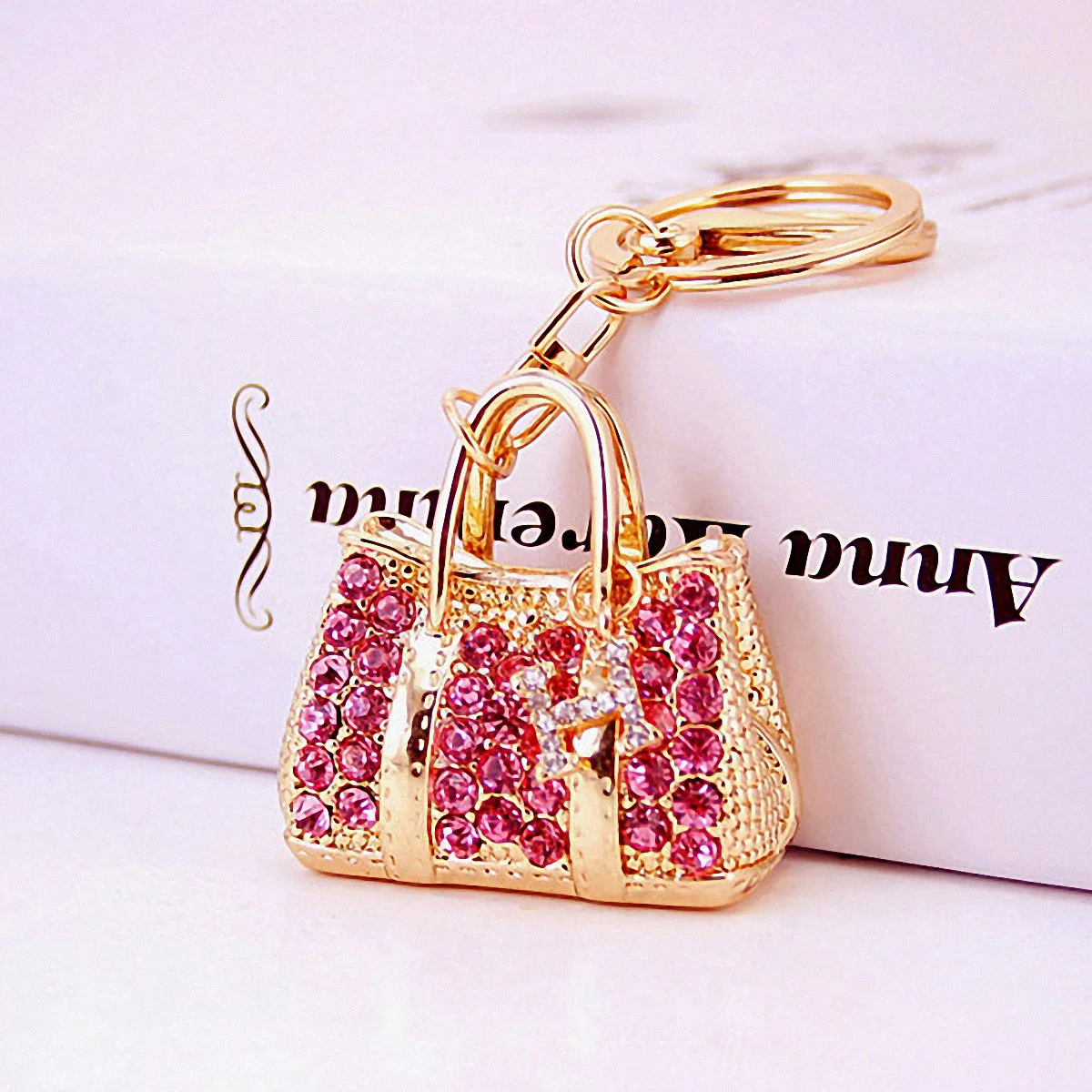 Key Holder Chain Keychain Creative Accessory Wallet Pink Alloy Metal Pendant Women's
Key Holder Chain Keychain Creative Accessory Wallet Pink Alloy Metal Pendant Women's