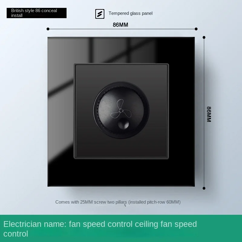 20A 45A black tempered glass kitchen air conditioner high power switch dimming switch speed regulating switch doorbell socket
20A 45A black tempered glass kitchen air conditioner high power switch dimming switch speed regulating switch doorbell socket