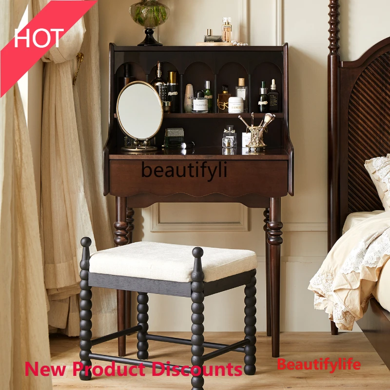 a38 Туалетный столик из цельного дерева во французском стиле ретро Туалетный столик Американский туалетный столик для главной спальни Встроенная задняя бабка для макияжа Ta
a38 Туалетный столик из цельного дерева во французском стиле ретро Туалетный столик Американский туалетный столик для главной спальни Встроенная задняя бабка для макияжа Ta
