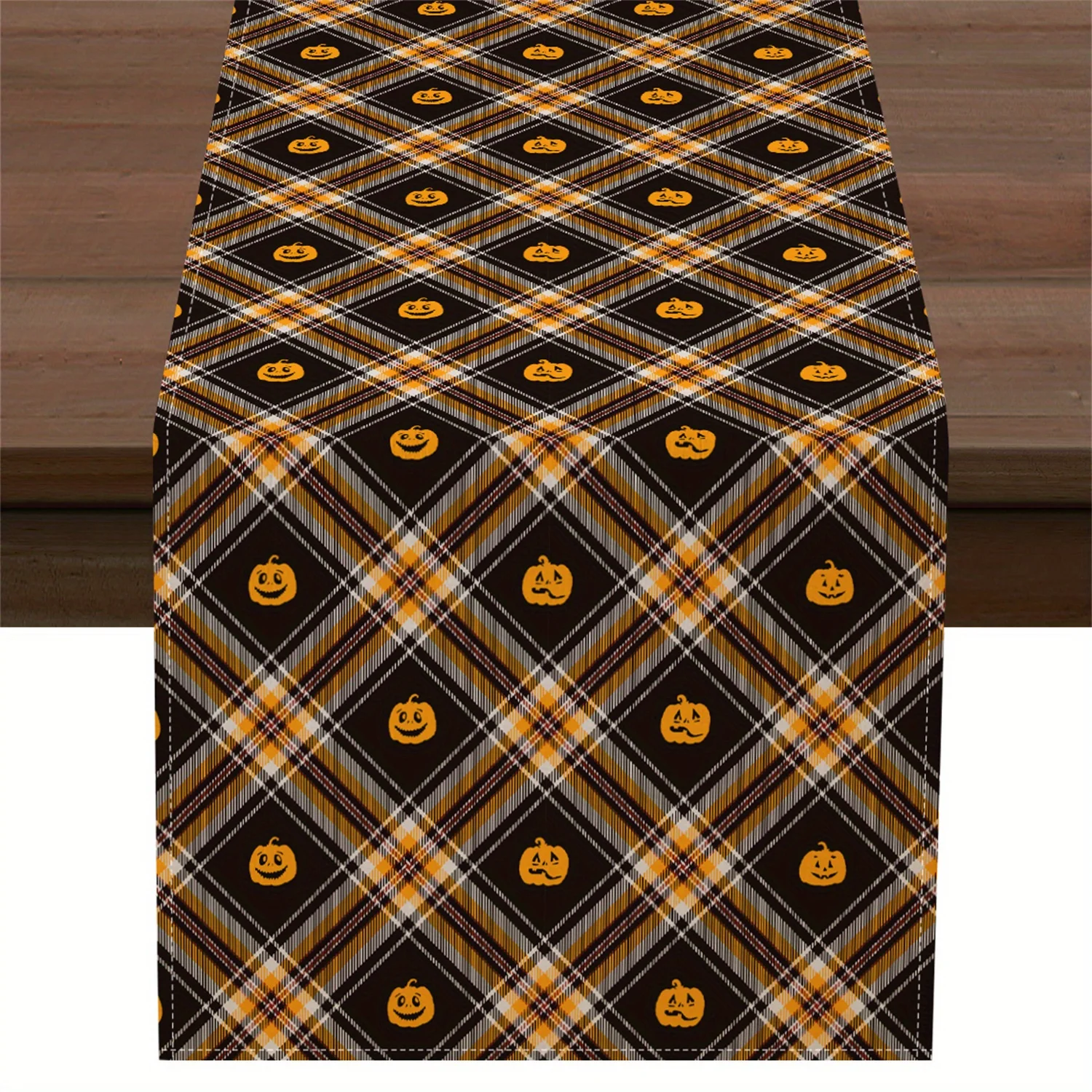 1Pc Halloween Themed Table Flag, Evil Pumpkin and Plaid Design, Suitable for Party, Restaurant, Home, Market, Holiday Layout Scene. 
1Pc Halloween Themed Table Flag, Evil Pumpkin and Plaid Design, Suitable for Party, Restaurant, Home, Market, Holiday Layout Scene.