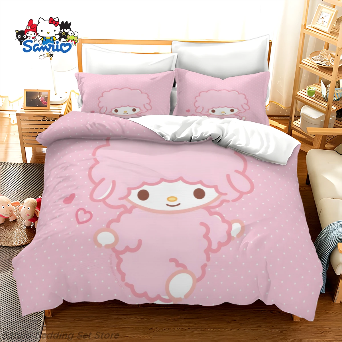 Sanrio My Sweet Piano Bedding Set - Kawaii Pink Floral Duvet Cover Anime Quilt Cover for Girls & Teens - My Melody Room Decor
Sanrio My Sweet Piano Bedding Set - Kawaii Pink Floral Duvet Cover Anime Quilt Cover for Girls & Teens - My Melody Room Decor