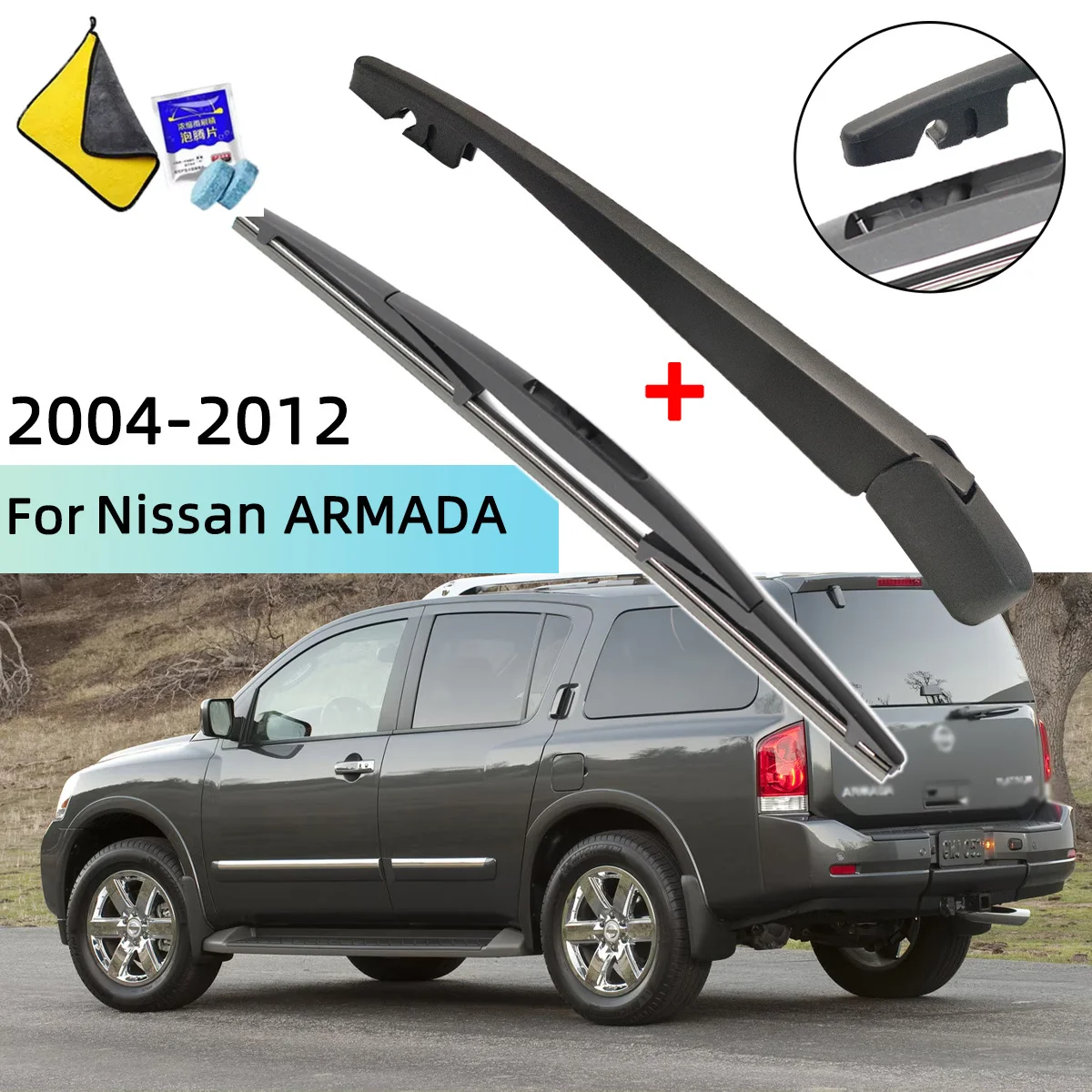 Windscreen Wiper Blade & Rear Wiper Arm Kit For Nissan ARMADA 2004--2012 Rear Wiper Arm Blade Car Accessories
Windscreen Wiper Blade & Rear Wiper Arm Kit For Nissan ARMADA 2004--2012 Rear Wiper Arm Blade Car Accessories