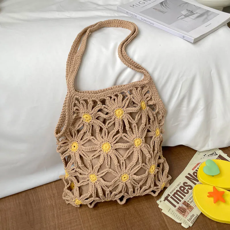 Summer Beach Bag For Women Mesh Rope Knitting Shoulder Bags Reticulate Hollow Travel Shopper Totes Ladies Fashion Handbag
Summer Beach Bag For Women Mesh Rope Knitting Shoulder Bags Reticulate Hollow Travel Shopper Totes Ladies Fashion Handbag
